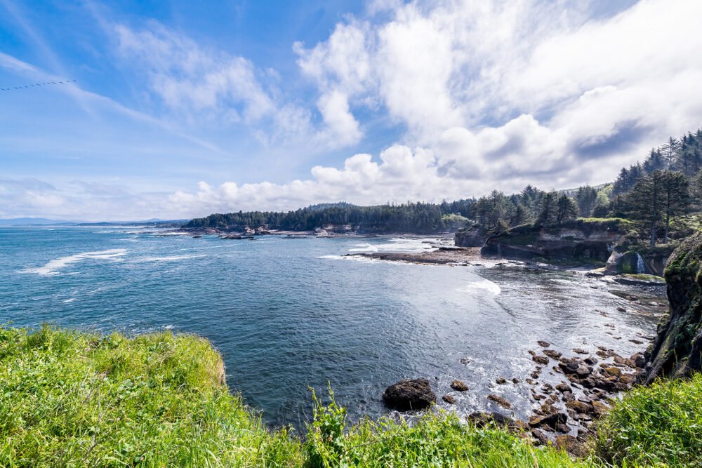 The unforgettably beautiful Rocky Creek State Scenic Viewpoint and the Whale Cove Habitat Refuge on the Pacific Coast in Oregon