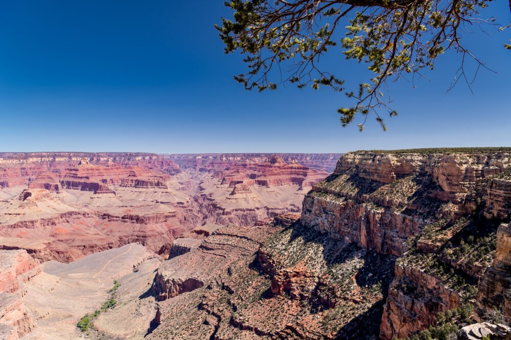 Desert and Canyons, a pristine day after a touch of snowfall at the gorgeous Grand Canyon in Arizona