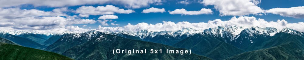 Original very high resolution 5x1 composite image of Hurricane Ridge at Olympic National Park. (reduced for display)